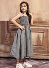 Gray Colour Western Wear Latest Designer Exclusive Fancy Off shoulder frock Westen Style South Cotton Kids Wear Collcetion Hubby 05